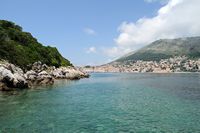 L'île de Lokrum en Croatie. Vue sur dubrovnik. Cliquer pour agrandir l'image.