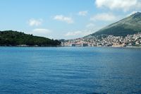 L'île de Lokrum en Croatie. Vue sur dubrovnik. Cliquer pour agrandir l'image.