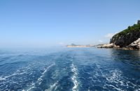L'île de Lokrum en Croatie. Côte rocheuse. Cliquer pour agrandir l'image.