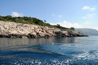 L'île de Lokrum en Croatie. Côte rocheuse. Cliquer pour agrandir l'image.