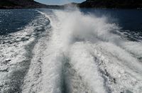 L'île de Mljet en Croatie. Catamaran pour l'île de Mljet. Cliquer pour agrandir l'image.