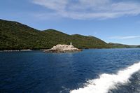 L'île de Mljet en Croatie. Vue depuis catamaran. Cliquer pour agrandir l'image.