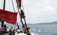 Les îles Élaphites en Croatie. Bateau d'excursion. Cliquer pour agrandir l'image.