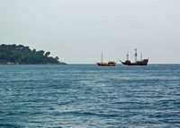 Les îles Élaphites en Croatie. Bateau d'excursion le Tirena. Cliquer pour agrandir l'image.