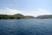 Les îles Élaphites en Croatie. Couvent des Dominicains à Lopud. Cliquer pour agrandir l'image.