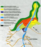 Le jardin botanique du Biokovo en Croatie. Plan du Jardin botanique du Biokovo. Cliquer pour agrandir l'image.