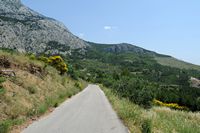Le jardin botanique du Biokovo en Croatie. Route du Jardin botanique du Biokovo. Cliquer pour agrandir l'image.