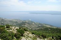 Sicht der Südküste von Brač. Klicken, um das Bild zu vergrößern.