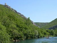 Le parc national de la Krka en Croatie. La forteresse de Trošenj (auteur N. P. Krka). Cliquer pour agrandir l'image.