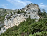 Le parc national de la Krka en Croatie. La forteresse de Kamičak sur la Krka. Cliquer pour agrandir l'image.