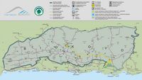 Le parc naturel du Biokovo en Croatie. Carte du Parc Naturel du Biokovo. Cliquer pour agrandir l'image.