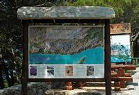 Panel at the entrance of Natural reserve of Biokovo. Click to enlarge the image.