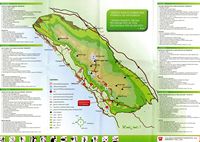 Le parc naturel du Biokovo en Croatie. Plan touristique du Parc Naturel du Biokovo. Cliquer pour agrandir l'image.