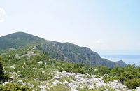 The chapel and the mount Saint Elias. Click to enlarge the image.