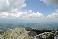 Le parc naturel du Biokovo en Croatie. Vue vers le nord-est du Biokovo. Cliquer pour agrandir l'image.