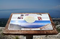 Le parc naturel du Biokovo en Croatie. Panneau d'information du Parc Naturel du Biokovo. Cliquer pour agrandir l'image.