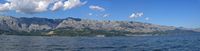 Le parc naturel du Biokovo en Croatie. Le Biokovo vu depuis la mer (auteur Ostrovskij Vladimir ,Kiev). Cliquer pour agrandir l'image.
