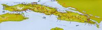 La presqu'île de Pelješac en Croatie. Carte. Cliquer pour agrandir l'image.