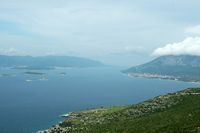 La presqu'île de Pelješac en Croatie. Peljeski kanal. Cliquer pour agrandir l'image.