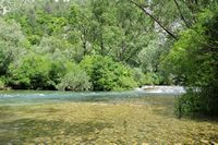 Last rapids of Cetina with Radmanove Mlinice. Click to enlarge the image.