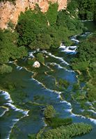 Les cascades de Rog sur la rivière Krka. Cliquer pour agrandir l'image.