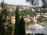 Le village de Cavtat en Croatie. Port. Cliquer pour agrandir l'image.