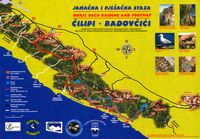 Le village de Čilipi en Croatie. Randonnée de Čilipi à Radovčići. Cliquer pour agrandir l'image.