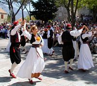Le village de Čilipi en Croatie. Danseurs. Cliquer pour agrandir l'image.