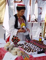 Le village de Čilipi en Croatie. Broderies. Cliquer pour agrandir l'image.