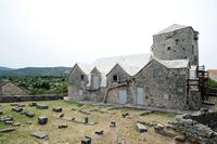 Le village de Škrip, île de Brač en Croatie. Le palais Radojković. Cliquer pour agrandir l'image.