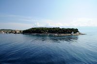 Le village de Sumartin, île de Brać en Croatie. Le cap Sumartin. Cliquer pour agrandir l'image.