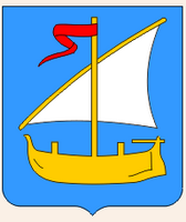 La ville de Baška Voda en Croatie. Écusson de Baska Voda. Cliquer pour agrandir l'image.