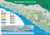 Plan des environs de Baska Voda. Cliquer pour agrandir l'image.