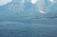 La ville de Baška Voda en Croatie. Le village de Promajna. Cliquer pour agrandir l'image.