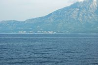 La ville de Baška Voda en Croatie. Baška Voda et Brela. Cliquer pour agrandir l'image.