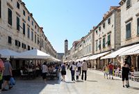 La ville close de Dubrovnik en Croatie. Placa. Cliquer pour agrandir l'image.