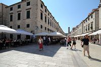 La ville close de Dubrovnik en Croatie. Placa. Cliquer pour agrandir l'image.