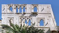 La ville de Hvar, île de Hvar en Croatie. Le palais Hektorović. Cliquer pour agrandir l'image.