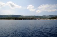 La ville de Jelsa, île de Hvar en Croatie. Situation de Jelsa. Cliquer pour agrandir l'image.