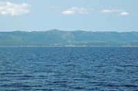 La ville de Jelsa, île de Hvar en Croatie. Situation de Jelsa. Cliquer pour agrandir l'image.