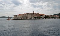 Geschlossene Stadt von Korčula. Klicken, um das Bild zu vergrößern.