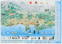 La ville de Makarska en Croatie. Plan de Makarska. Cliquer pour agrandir l'image.
