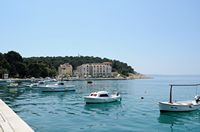 La ville de Makarska en Croatie. Le cap Osejava. Cliquer pour agrandir l'image.