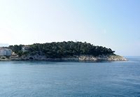 La ville de Makarska en Croatie. Le cap Osejava. Cliquer pour agrandir l'image.