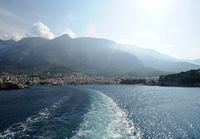 La ville de Makarska en Croatie. La baie de Makarska. Cliquer pour agrandir l'image.