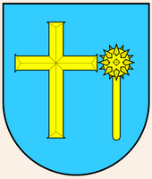 Escutcheon of the town of Omiš (author Frank Murmann). Click to enlarge the image.
