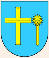 Écusson de la ville d'Omiš (auteur Frank Murmann). Cliquer pour agrandir l'image.