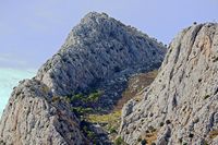 The peak Omitted overhanging Saint Peter (author Hedwig Storch). Click to enlarge the image.