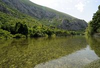 The Cetina river close to Omitted. Click to enlarge the image.