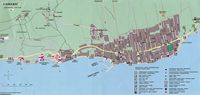 La ville d'Orebić, presqu'île de Pelješac en Croatie. Plan de la ville d'Orebic. Cliquer pour agrandir l'image.